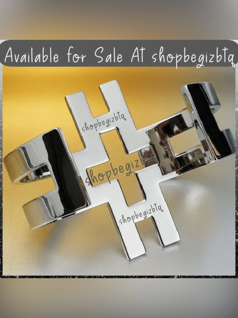 Authentic NWT Tory Burch Bold Statement Polished Silver Hicks Large Cuff Bracele